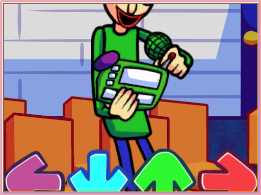 Baldi as seen in Baldi's Basics in Funkin, but it's badly made